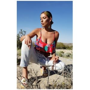 floral🌺bikini top by OLD NAVY sz M